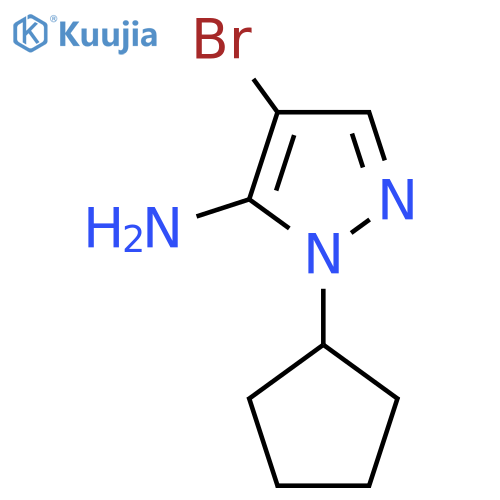4-bromo-1-cyclopentyl-1H-pyrazol-5-amine structure