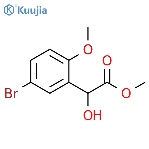 methyl 2-(5-bromo-2-methoxyphenyl)-2-hydroxyacetate structure