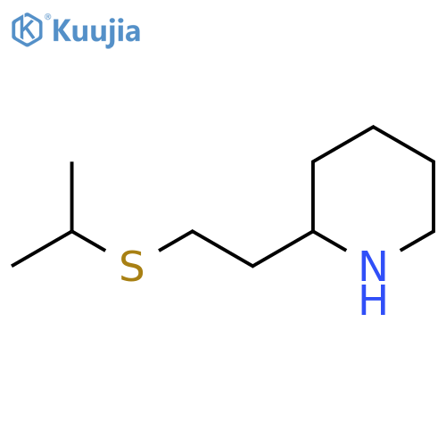 2-[2-(Propan-2-ylsulfanyl)ethyl]piperidine structure