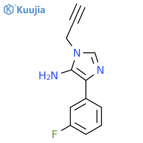 4-(3-Fluorophenyl)-1-(prop-2-yn-1-yl)-1H-imidazol-5-amine structure