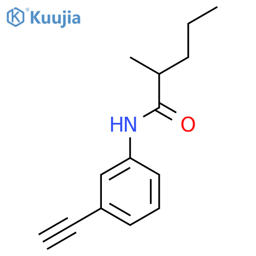 N-(3-ethynylphenyl)-2-methylpentanamide structure
