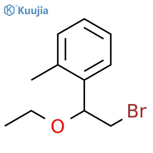 1-(2-bromo-1-ethoxyethyl)-2-methylbenzene structure