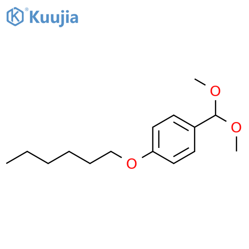Benzene, 1-(dimethoxymethyl)-4-(hexyloxy)- structure