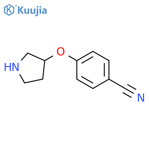 4-(pyrrolidin-3-yloxy)benzonitrile structure