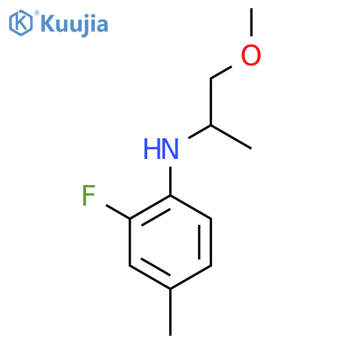 2-fluoro-N-(1-methoxypropan-2-yl)-4-methylaniline structure