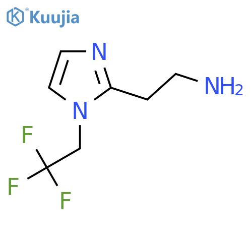 2-1-(2,2,2-trifluoroethyl)-1H-imidazol-2-ylethan-1-amine structure