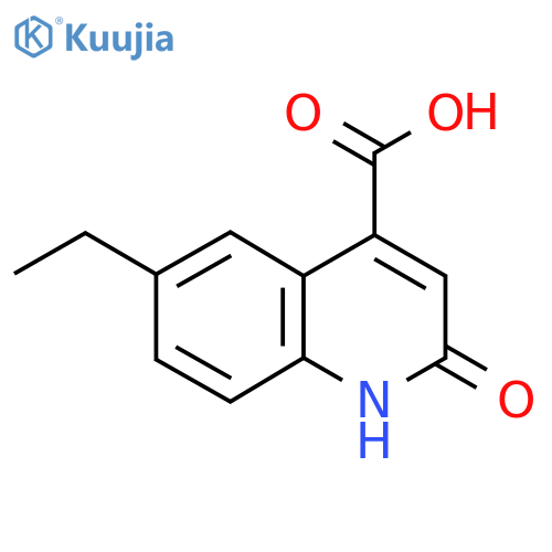 6-Ethyl-2-hydroxyquinoline-4-carboxylic acid structure