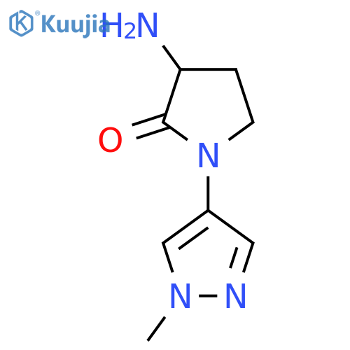 3-Amino-1-(1-methyl-1H-pyrazol-4-yl)pyrrolidin-2-one structure