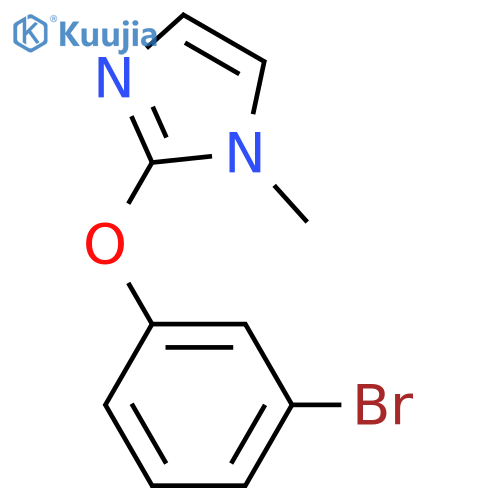 2-(3-bromophenoxy)-1-methyl-1H-imidazole structure