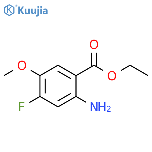 ethyl 2-amino-4-fluoro-5-methoxybenzoate structure