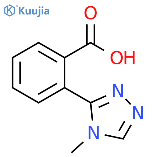 Benzoic acid, 2-(4-methyl-4H-1,2,4-triazol-3-yl)- structure
