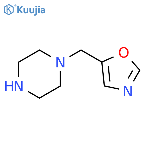 1-(1,3-oxazol-5-yl)methylpiperazine structure