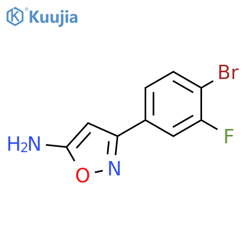 3-(4-Bromo-3-Fluorophenyl)-1,2-Oxazol-5-Amine structure