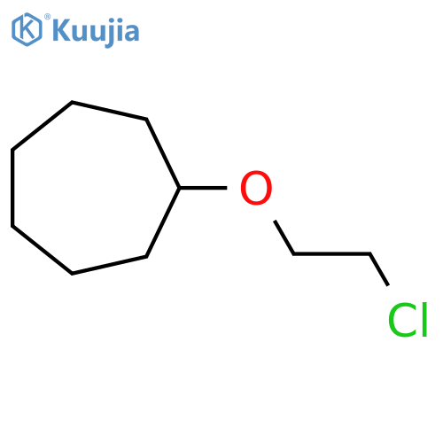 (2-Chloroethoxy)cycloheptane structure