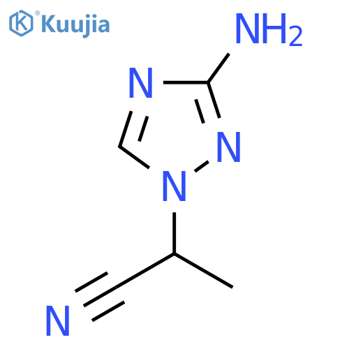 2-(3-Amino-1h-1,2,4-triazol-1-yl)propanenitrile structure