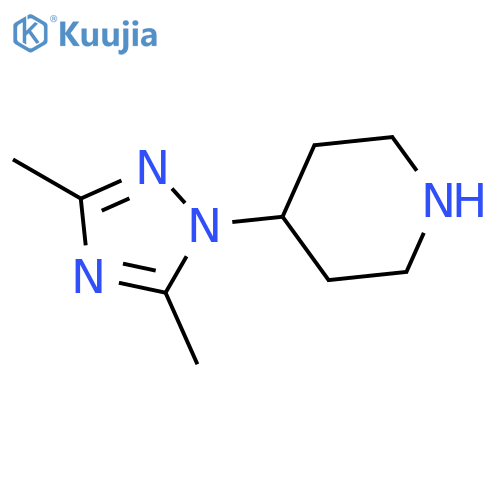 4-(dimethyl-1H-1,2,4-triazol-1-yl)piperidine structure