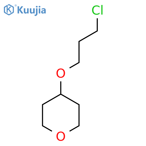 2H-Pyran, 4-(3-chloropropoxy)tetrahydro- structure