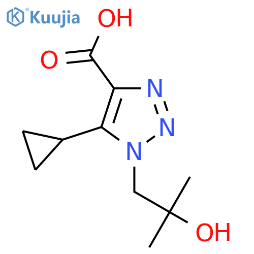 5-Cyclopropyl-1-(2-hydroxy-2-methylpropyl)-1h-1,2,3-triazole-4-carboxylic acid structure