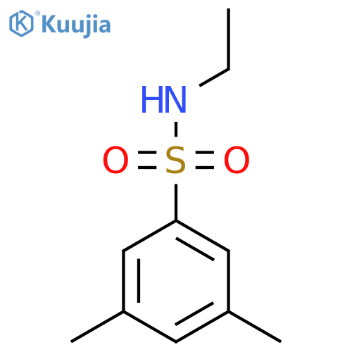 N-ethyl-3,5-dimethylbenzene-1-sulfonamide structure