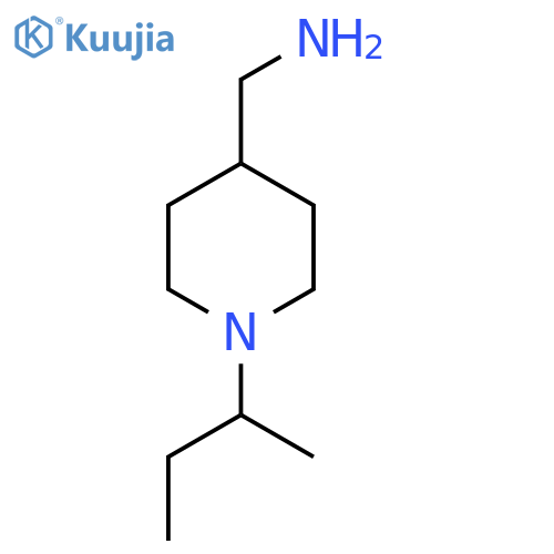 1-(butan-2-yl)piperidin-4-ylmethanamine structure