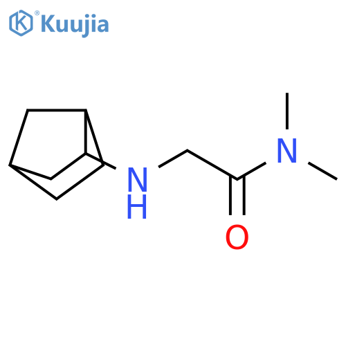 2-({bicyclo[2.2.1]heptan-2-yl}amino)-N,N-dimethylacetamide structure