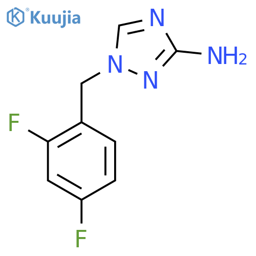 1-(2,4-difluorophenyl)methyl-1H-1,2,4-triazol-3-amine structure