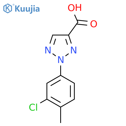 2-(3-Chloro-4-methyl-phenyl)-2H-[1,2,3]triazole-4-carboxylic acid structure