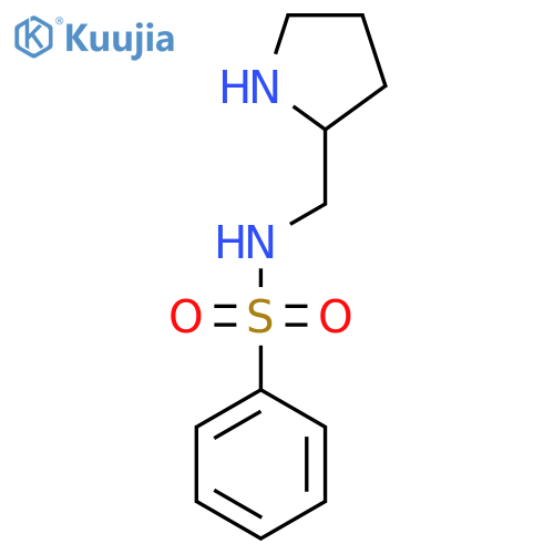 N-(pyrrolidin-2-yl)methylbenzenesulfonamide structure