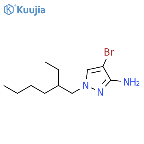 1H-Pyrazol-3-amine, 4-bromo-1-(2-ethylhexyl)- structure