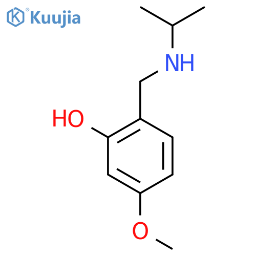5-methoxy-2-{(propan-2-yl)aminomethyl}phenol structure