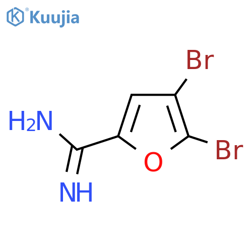 4,5-Dibromofuran-2-carboximidamide structure