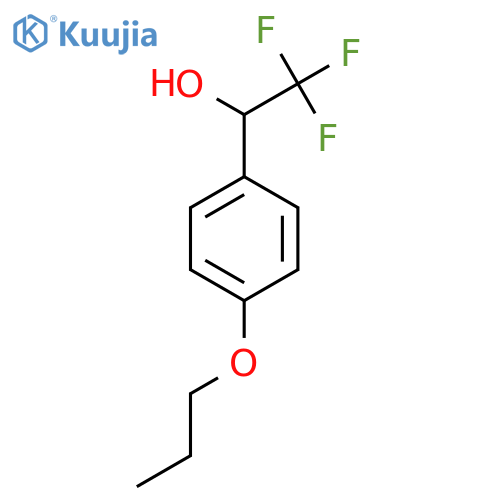 4-Propoxy-alpha-(trifluoromethyl)benzyl Alcohol structure