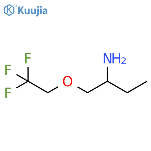 1-(2,2,2-trifluoroethoxy)butan-2-amine structure