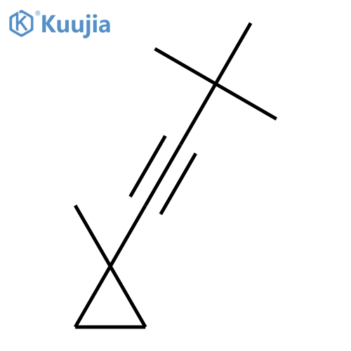 Cyclopropane,1-(3,3-dimethyl-1-butyn-1-yl)-1-methyl- structure