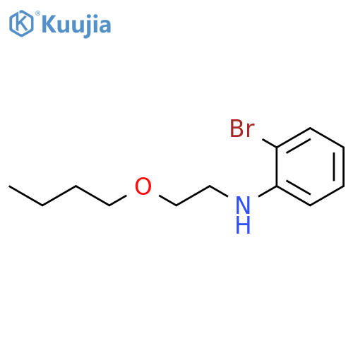 2-bromo-N-(2-butoxyethyl)aniline structure