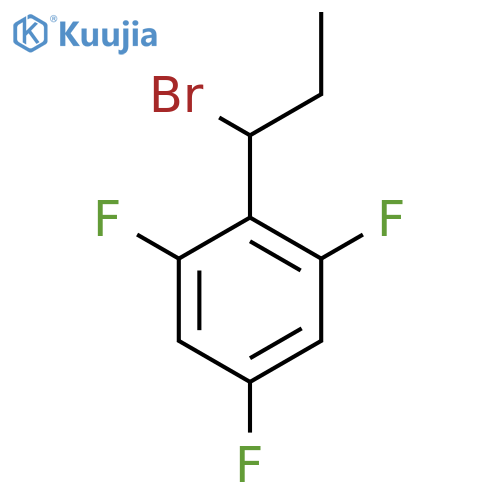 1-(1-Bromopropyl)-2,4,6-trifluorobenzene structure