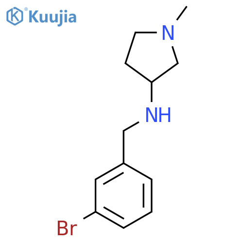 N-[(3-bromophenyl)methyl]-1-methylpyrrolidin-3-amine structure