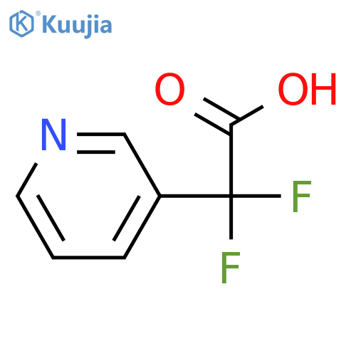 2,2-difluoro-2-(pyridin-3-yl)acetic acid structure