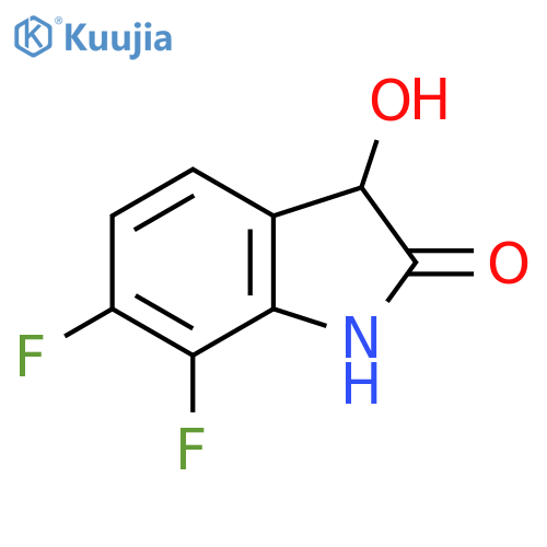 6,7-Difluoro-3-hydroxy-2,3-dihydro-1H-indol-2-one structure