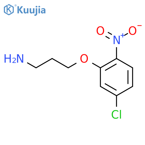 3-(5-chloro-2-nitrophenoxy)propan-1-amine structure