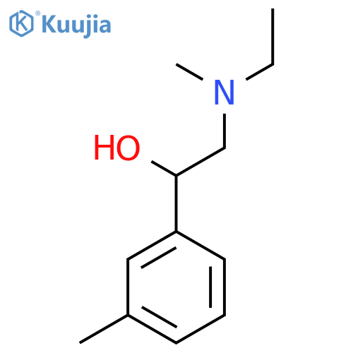 2-[Ethyl(methyl)amino]-1-(3-methylphenyl)ethan-1-ol structure