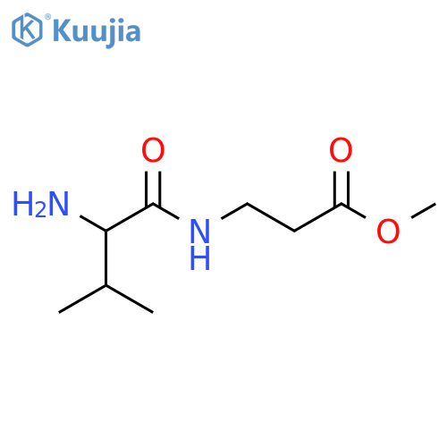 Methyl 3-(2-amino-3-methylbutanamido)propanoate structure