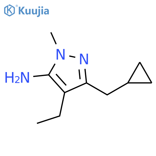 3-(Cyclopropylmethyl)-4-ethyl-1-methyl-1h-pyrazol-5-amine structure