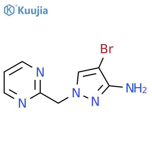 4-bromo-1-(pyrimidin-2-yl)methyl-1H-pyrazol-3-amine structure