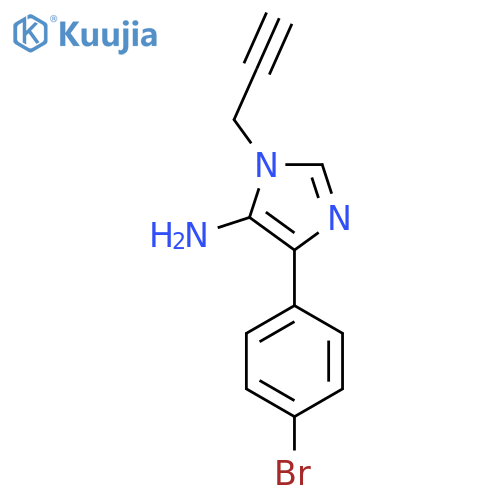 4-(4-Bromophenyl)-1-(prop-2-yn-1-yl)-1H-imidazol-5-amine structure