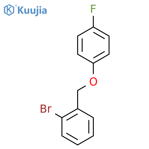 1-bromo-2-[(4-fluorophenoxy)methyl]benzene structure