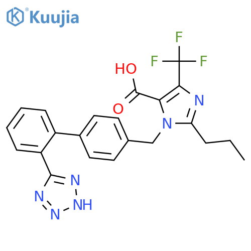 1H-Imidazole-5-carboxylicacid,2-propyl-1-[[2'-(2H-tetrazol-5-yl)[1,1'-biphenyl]-4-yl]methyl]-4-(trifluoromethyl)- structure