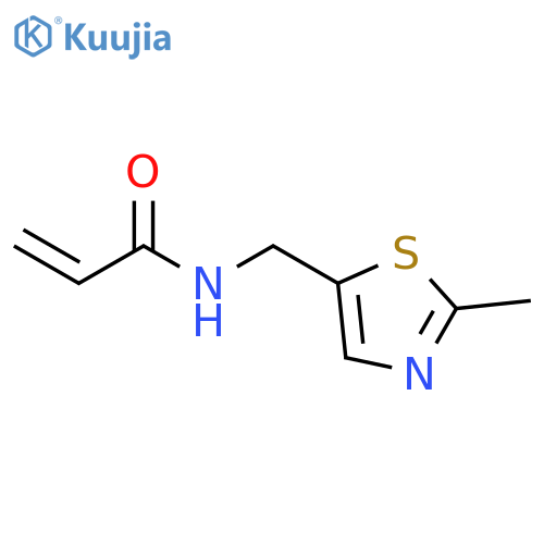 N-(2-methyl-1,3-thiazol-5-yl)methylprop-2-enamide structure