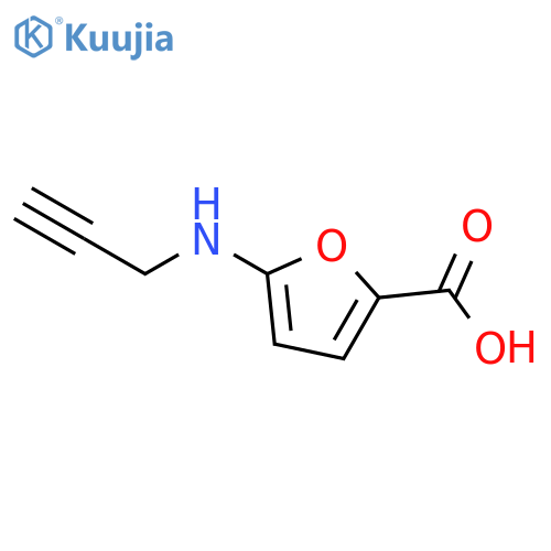 5-(prop-2-yn-1-yl)aminofuran-2-carboxylic acid structure