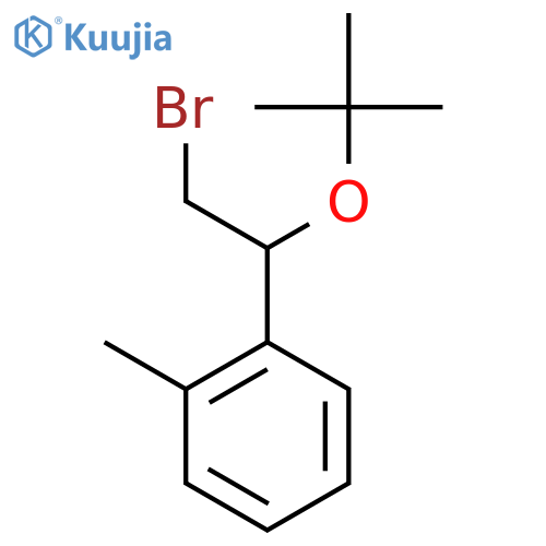 1-2-bromo-1-(tert-butoxy)ethyl-2-methylbenzene structure